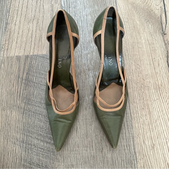 Valentino Pointy High Heels Designer Italian Shoes 37.5 - Picture 4 of 10